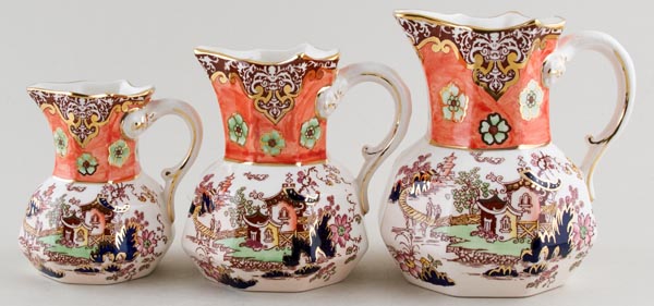 Jugs or Pitchers Set of Three c1997
